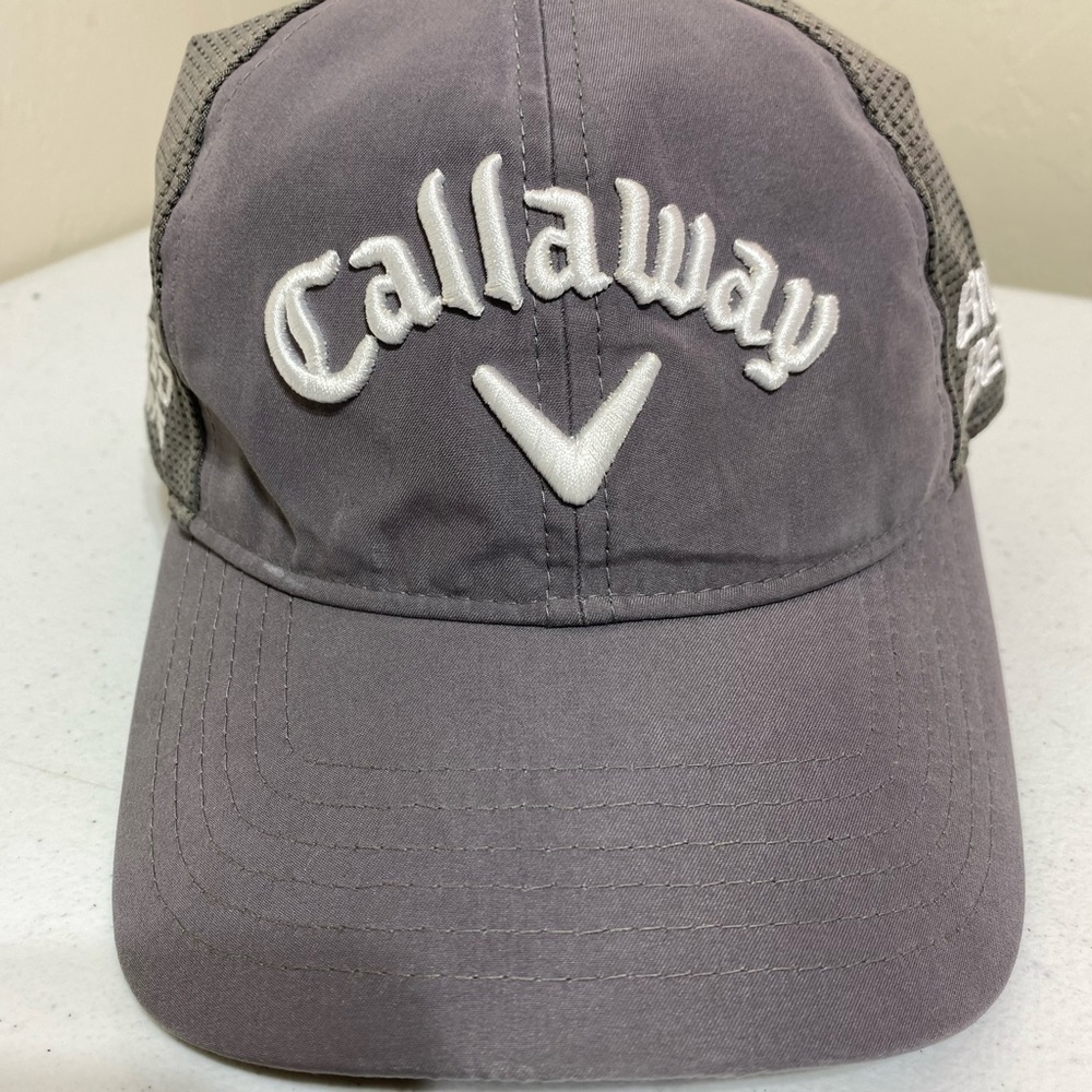 Callaway Mens Big Bertha Tour Authentic Gray Golf Hat Cap Adjustable